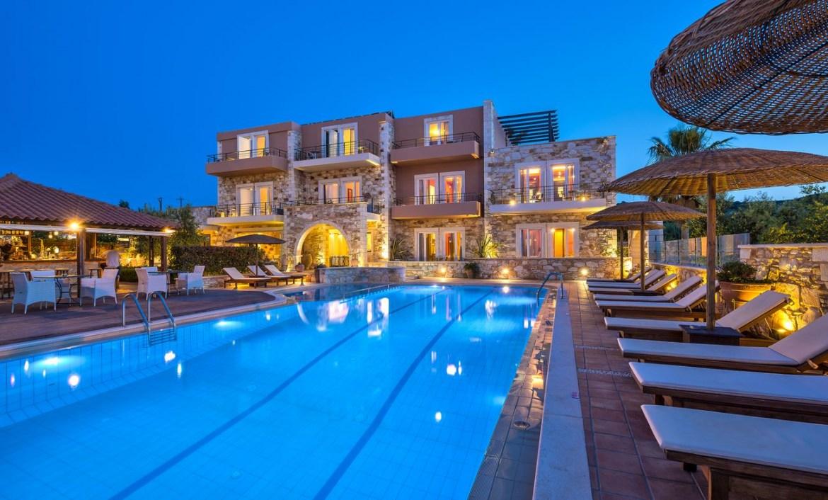 Mistral Hotel - Singles Only Máleme Ngoại thất bức ảnh